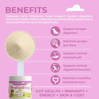 Probiotics for Dogs and Puppies. 90 Scoops - BIG FRENCHIES