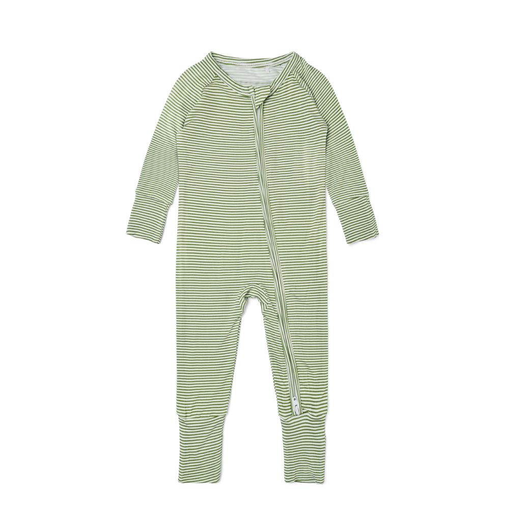 Evergreen Stripe Bamboo Sleeper - BIG FRENCHIES