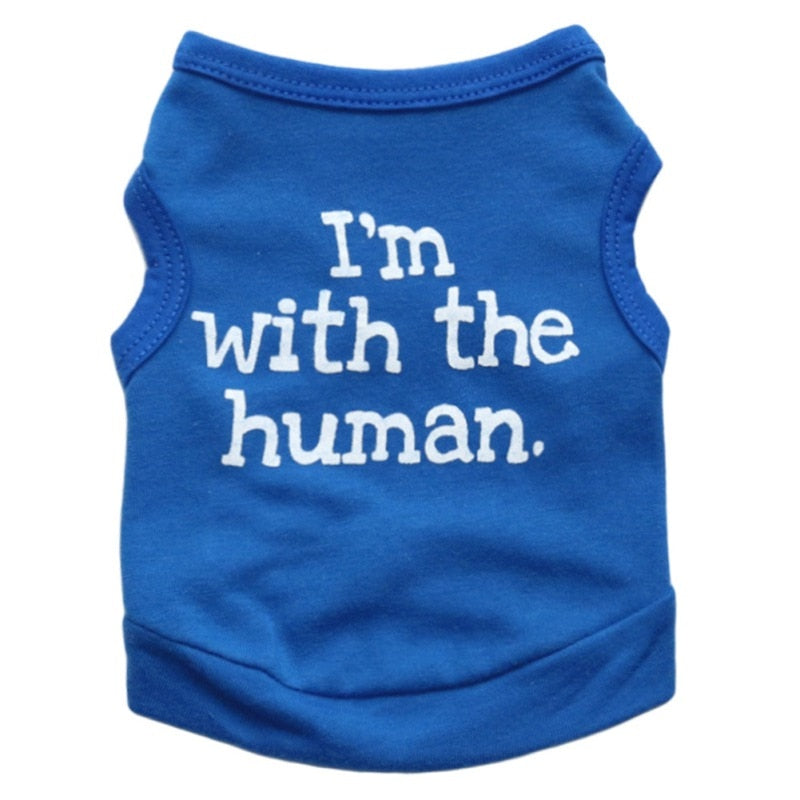 I'm with The Human Dog Cat Puppy Pet Shirts - BIG FRENCHIES