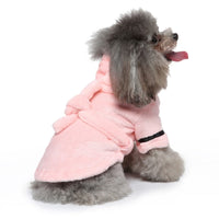 Luxury Soft Pet Dog Puppy Hooded Bathrobe - BIG FRENCHIES
