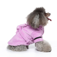 Luxury Soft Pet Dog Puppy Hooded Bathrobe - BIG FRENCHIES