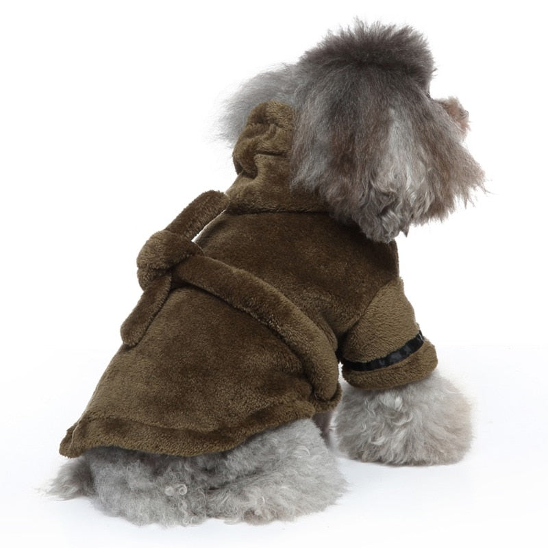 Luxury Soft Pet Dog Puppy Hooded Bathrobe - BIG FRENCHIES