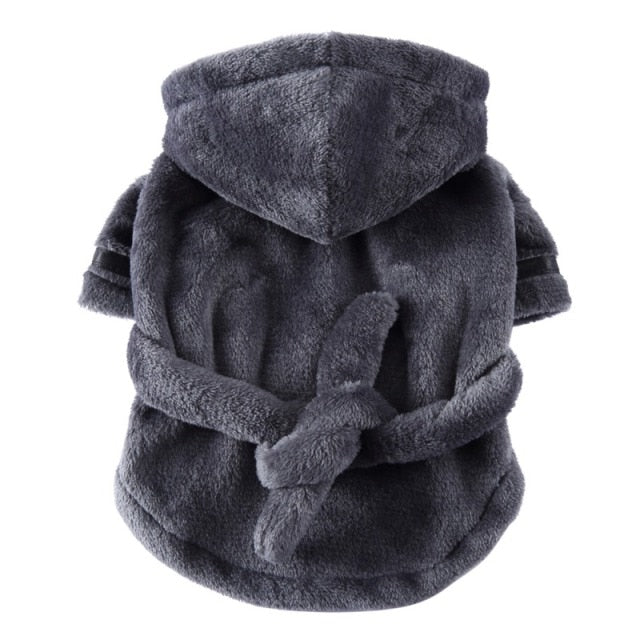 Luxury Soft Pet Dog Puppy Hooded Bathrobe - BIG FRENCHIES