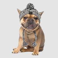 Autumn Winter Warm Knitted Pet Hats With Fluffy Ball - BIG FRENCHIES