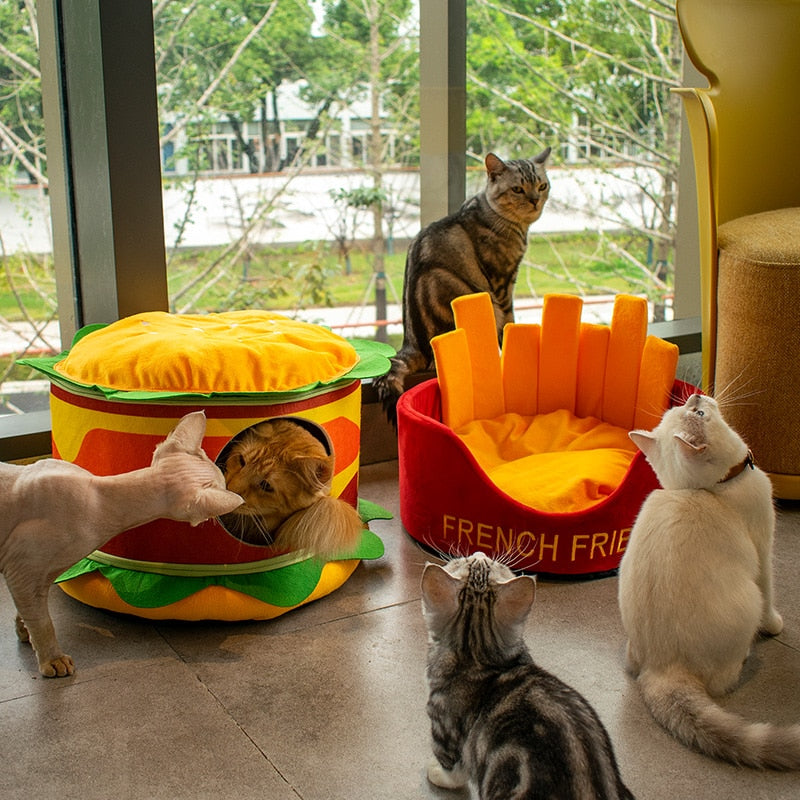Hamburger French Fries Pet Bed - BIG FRENCHIES