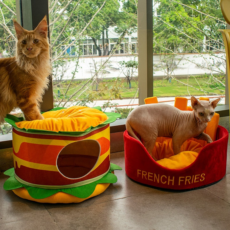 Hamburger French Fries Pet Bed - BIG FRENCHIES