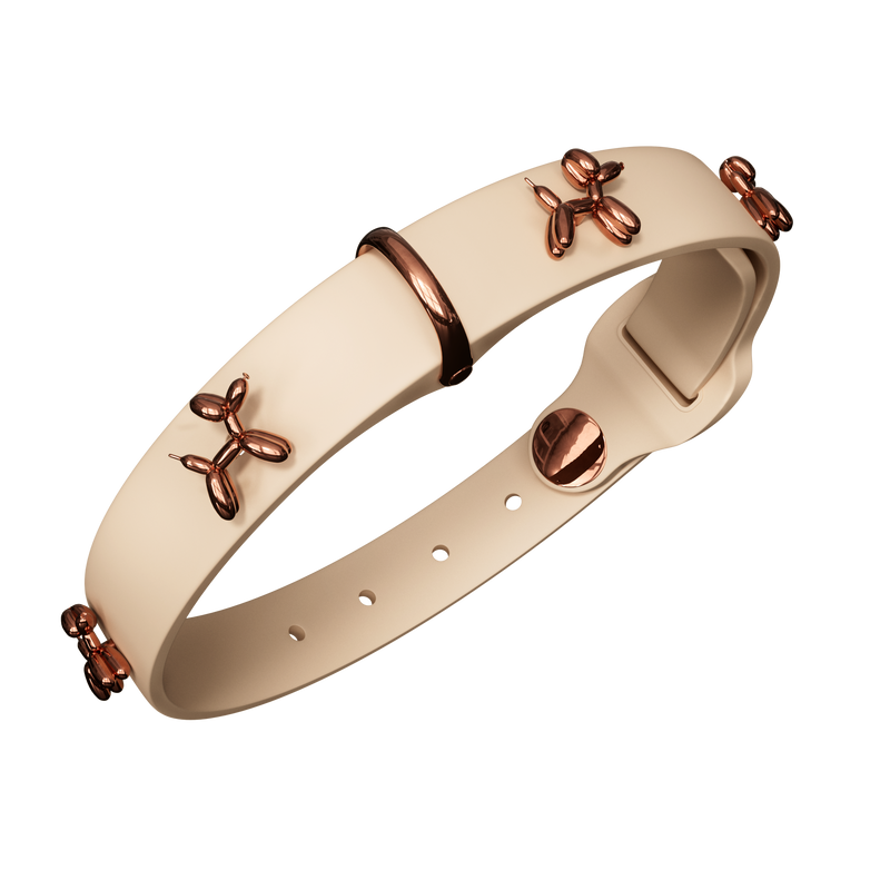 Ballon Beige Dog Collar | Premium Collar | SANDDOG-Pet Collars & Leashes-BIG FRENCHIES-SANDDOG