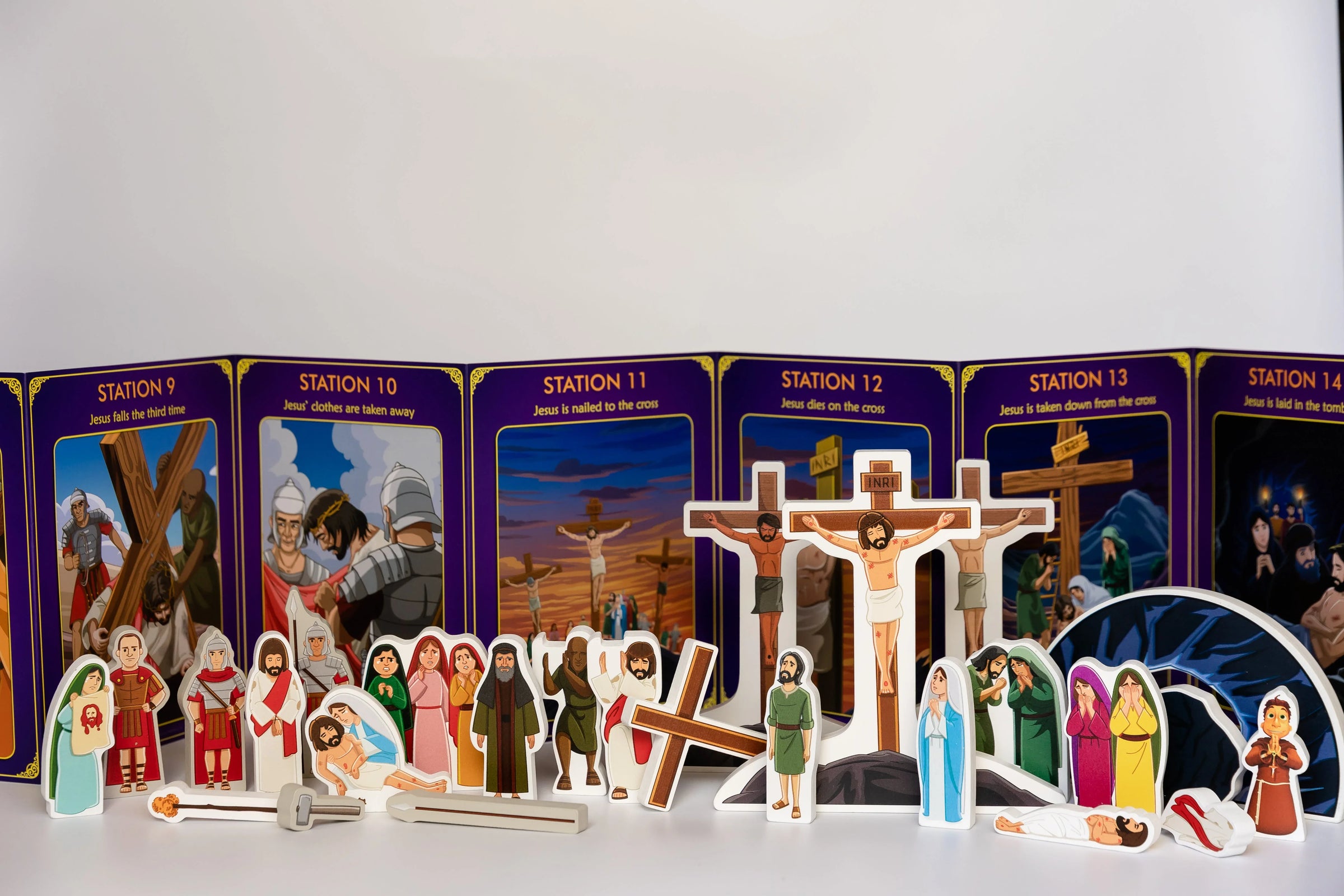 Stations of the Cross Pray & Play Set - By Saintly Heart & Brother Francis - BIG FRENCHIES