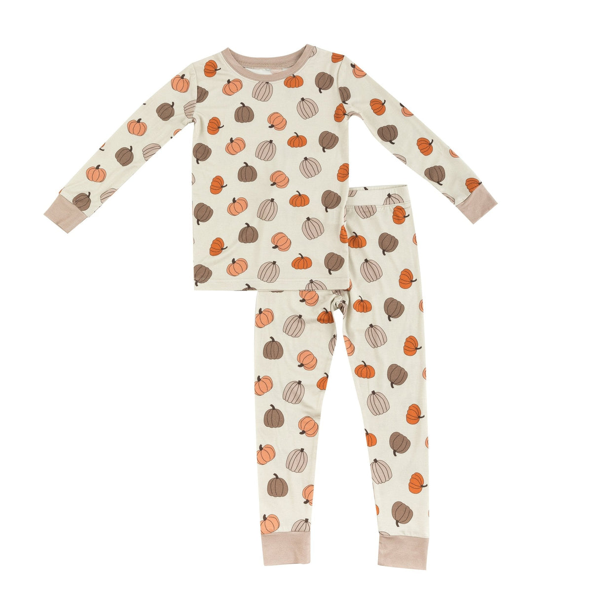 Pumpkins Beige (Long Sleeve PJ) - BIG FRENCHIES