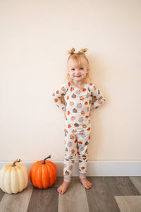 Pumpkins Beige (Long Sleeve PJ) - BIG FRENCHIES