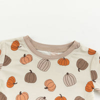 Pumpkins Beige (Long Sleeve PJ) - BIG FRENCHIES
