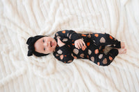 Pumpkins Black (Convertible Zip Footies) - BIG FRENCHIES