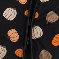 Pumpkins Black (Convertible Zip Footies) - BIG FRENCHIES