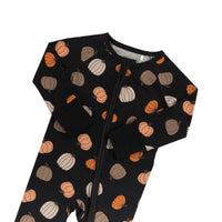 Pumpkins Black (Convertible Zip Footies) - BIG FRENCHIES