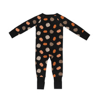 Pumpkins Black (Convertible Zip Footies) - BIG FRENCHIES
