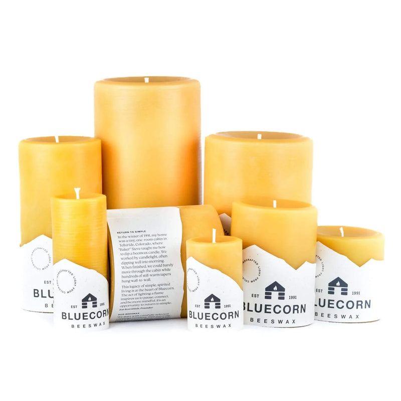 Pure Beeswax Pillar Candles - BIG FRENCHIES
