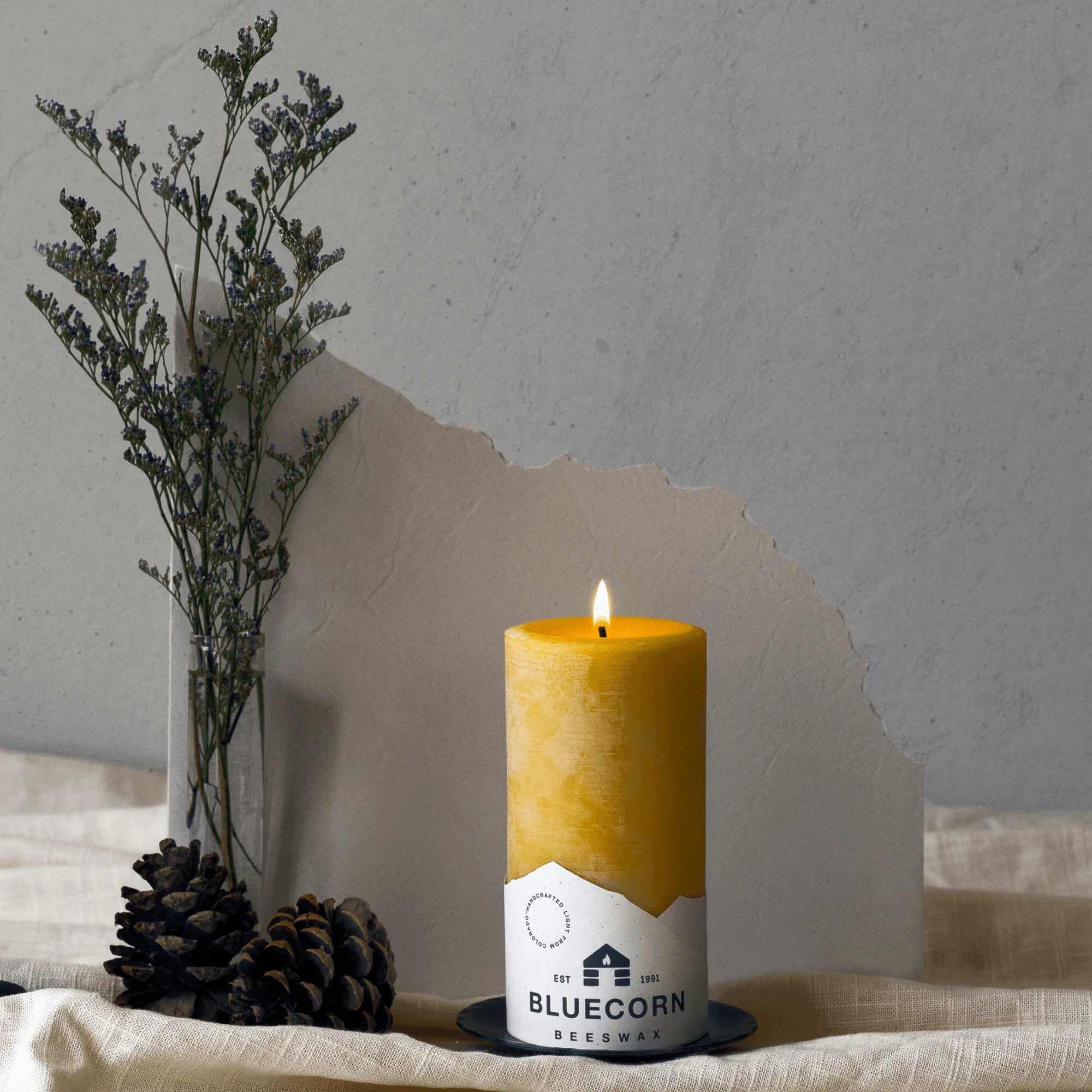 Pure Beeswax Pillar Candles - BIG FRENCHIES
