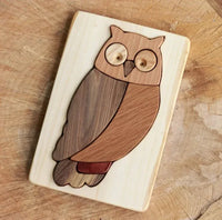 Natural Wood Owl Puzzle - BIG FRENCHIES