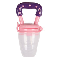 Sevi Bebe Silicone Baby Fruit Feeder & Teether: Safe Introduction to Fruit, Soothes Teething Pain - Pink, EN14372 Compliant