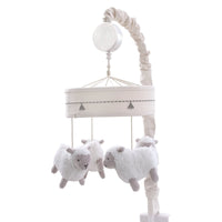 Together is Better White and Taupe Lambs Musical Mobile - BIG FRENCHIES