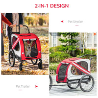 2-In-1 Pet Bike Trailer Stroller - BIG FRENCHIES