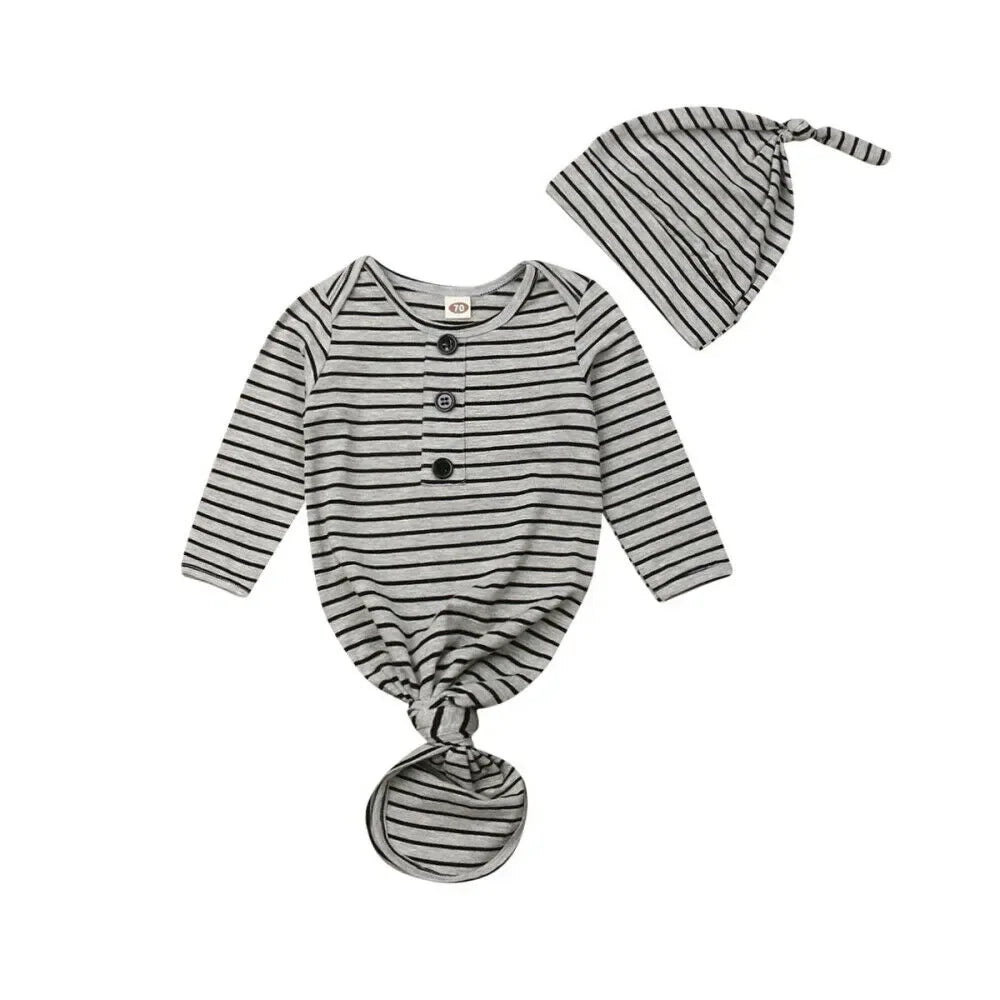 Newborn Baby Sleeper Nightgown - # BAAA81810001 - BIG FRENCHIES