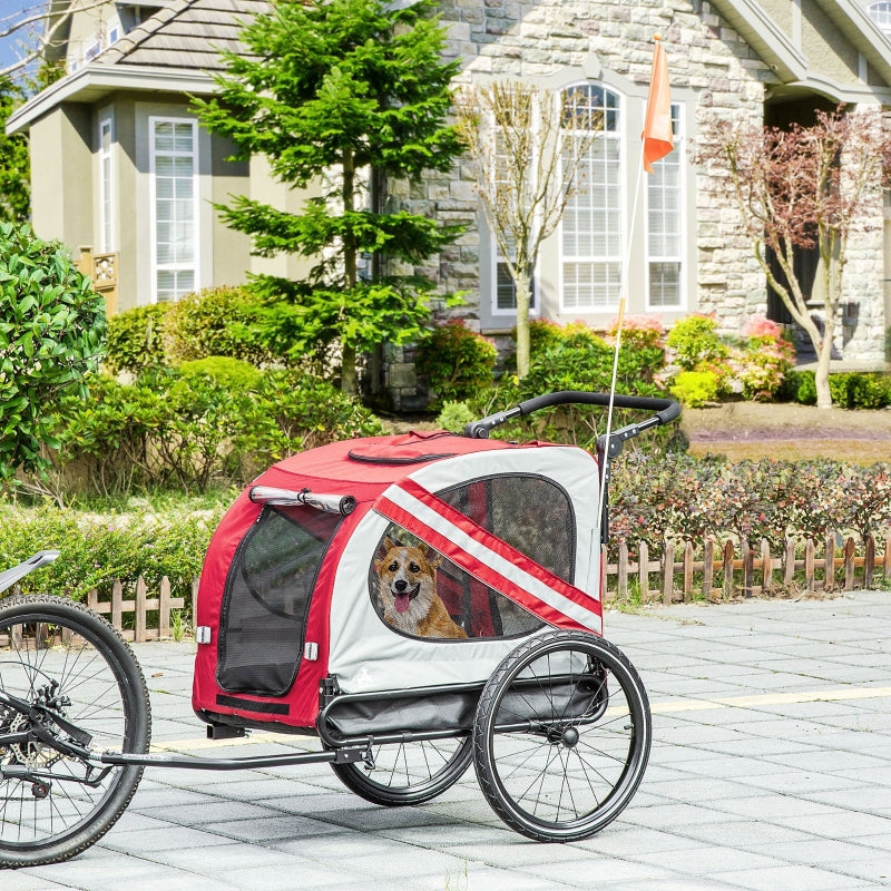 2-In-1 Pet Bike Trailer Stroller - BIG FRENCHIES