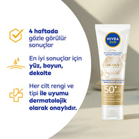 Nivea Sun Luminous630 SPF 50 Face Sunscreen: Reduce Dark Spots, Anti-Aging, Hyaluronic Acid - Daily Sun Protection Cream