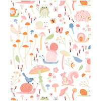 Spring Garden Pink, Green, Orange and Ivory Super Soft Mini Crib Sheet - BIG FRENCHIES