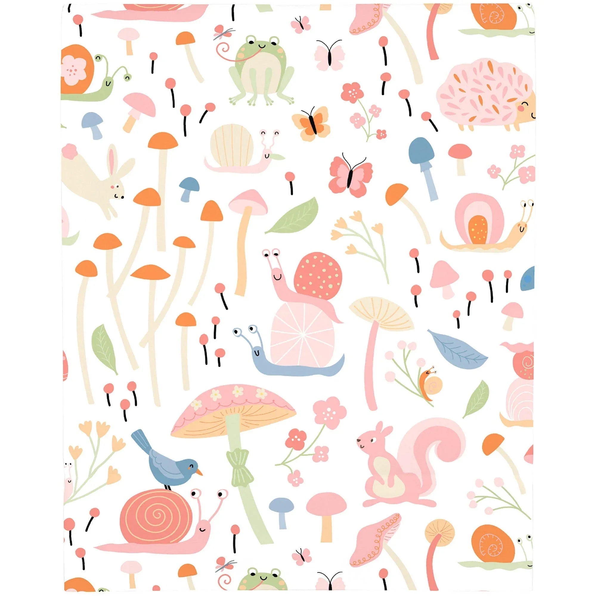 Spring Garden Pink, Green, Orange and Ivory Super Soft Mini Crib Sheet - BIG FRENCHIES