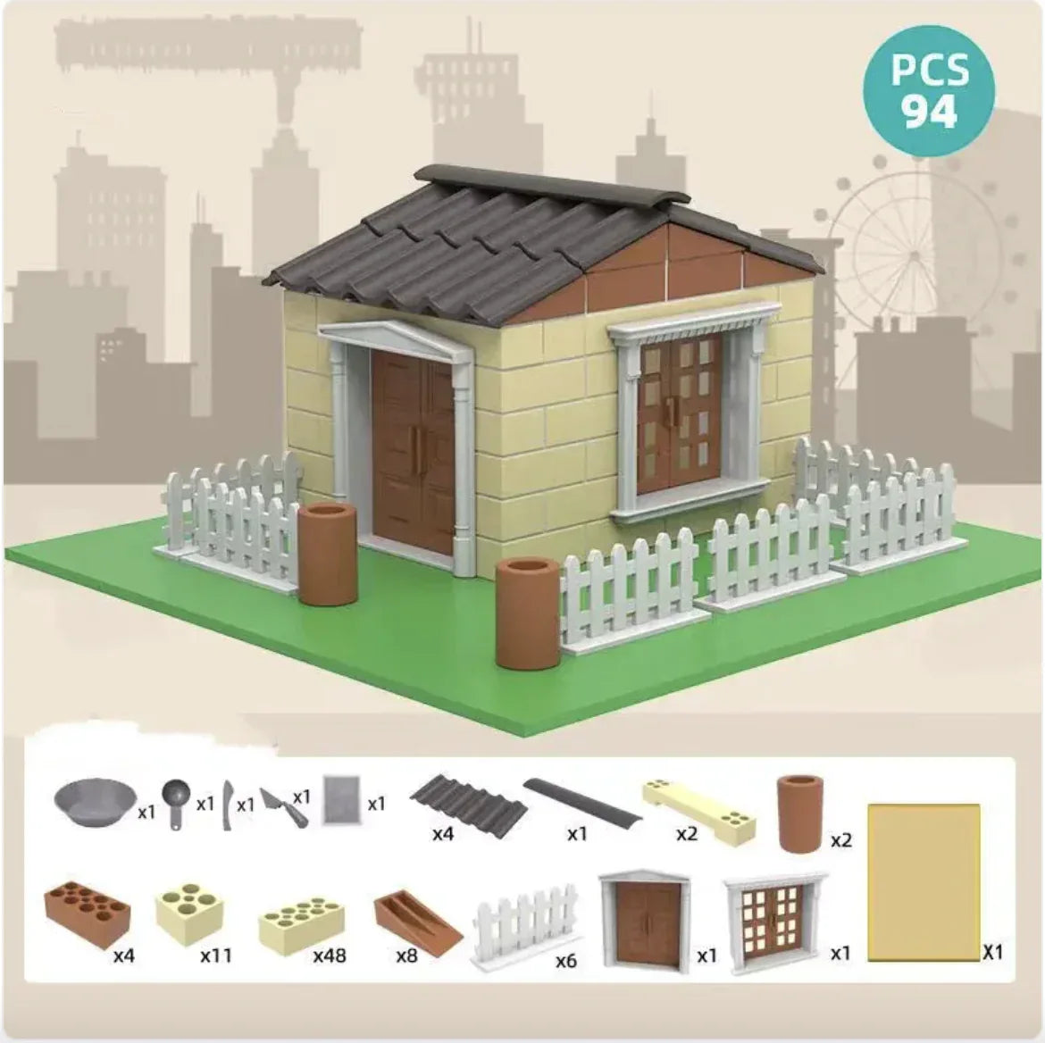 Children Build A House Bricks Assembled Toys - # BOT&G512510001 - BIG FRENCHIES