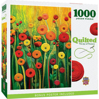 Quilted - The Joy of Flowers 1000 Piece Puzzle by Masterpieces Puzzles - BIG FRENCHIES