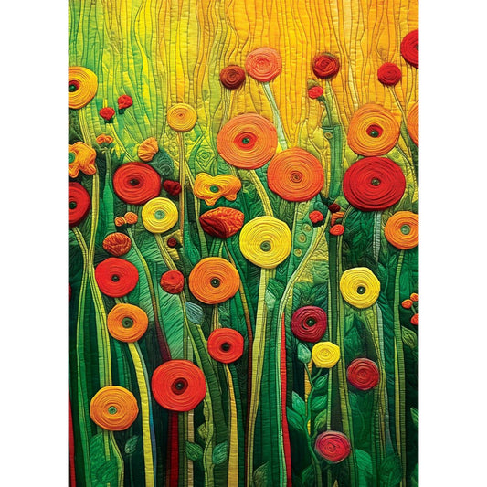 Quilted - The Joy of Flowers 1000 Piece Puzzle by Masterpieces Puzzles - BIG FRENCHIES