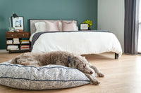 Round Pet Bed in Sapphire Spaniel - BIG FRENCHIES