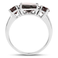 5.01 Carat Genuine Garnet .925 Sterling Silver Ring