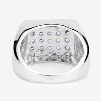 1.75 Carat Genuine Tanzanite .925 Sterling Silver Ring