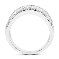 0.25 Carat Genuine White Diamond .925 Sterling Silver Ring