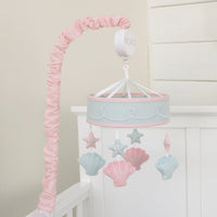 NoJo Sugar Reef Mermaid Nursery Crib Musical Mobile with Sea Shells & Stars - BIG FRENCHIES