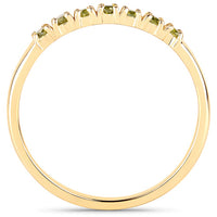 0.22 Carat Genuine Dark Yellow Diamond 14K Yellow Gold Ring (I1-I2)