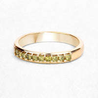 0.27 Carat Genuine Yellow Diamond 14K Yellow Gold Ring (SI1-SI2)