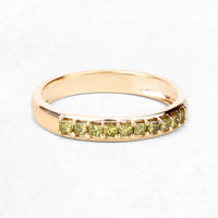 0.27 Carat Genuine Yellow Diamond 14K Yellow Gold Ring (SI1-SI2)