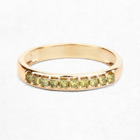 0.27 Carat Genuine Yellow Diamond 14K Yellow Gold Ring (SI1-SI2)
