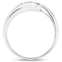 0.54 Carat Genuine Amethyst .925 Sterling Silver Ring