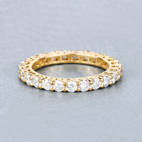 1.50 Carat Lab Grown Diamond 14K Yellow Gold Ring