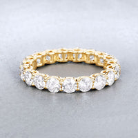 3.00 Carat Lab Grown Diamond 14K Yellow Gold Ring