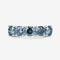 1.22 Carat Genuine Blue Diamond 14K White Gold Ring