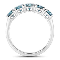 1.22 Carat Genuine Blue Diamond 14K White Gold Ring