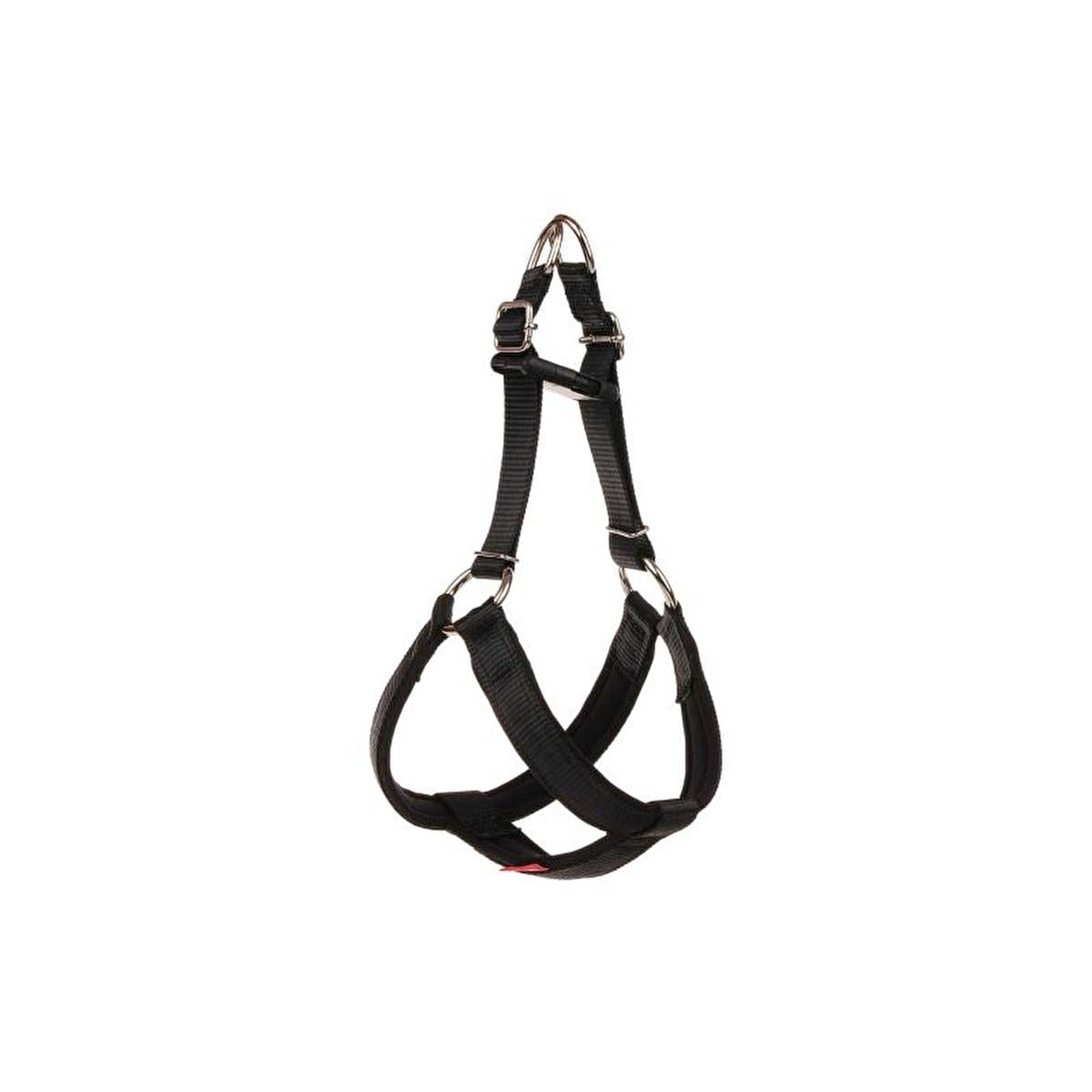Doca Dokuma Soft Fabric Black Dog Chest Strap XS - Adjustable Pet Harness for Comfort