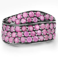 2.33 Carat Genuine Ruby .925 Sterling Silver Ring