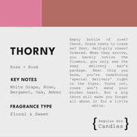 Thorny, Rose + Rosé 11oz Candle - BIG FRENCHIES
